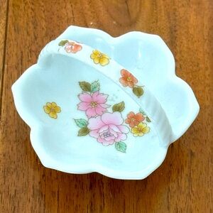 Vintage Takahashi Joy San Porcelain Trinket Basket Made in Japan